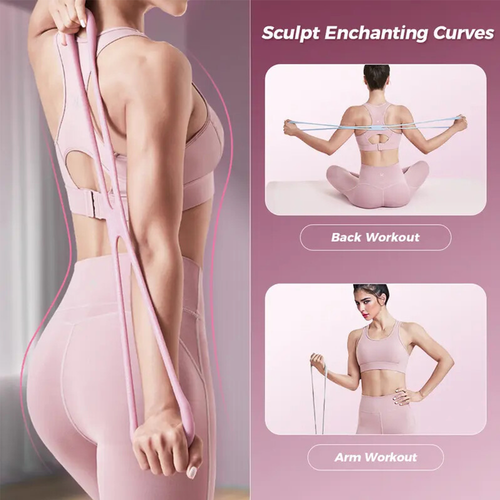 8-Shape Resistance Band  with Comfort Massage Grip