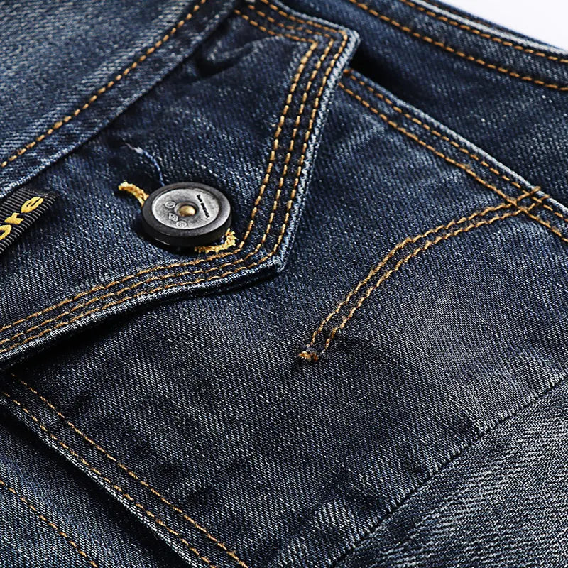 Washed And Worn Denim Straight Loose Fitting Suit Jumpsuit