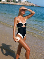 Alycee Ring One Piece Black / White