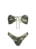 Amiri Contrast High Side Bikini Bottoms Camo