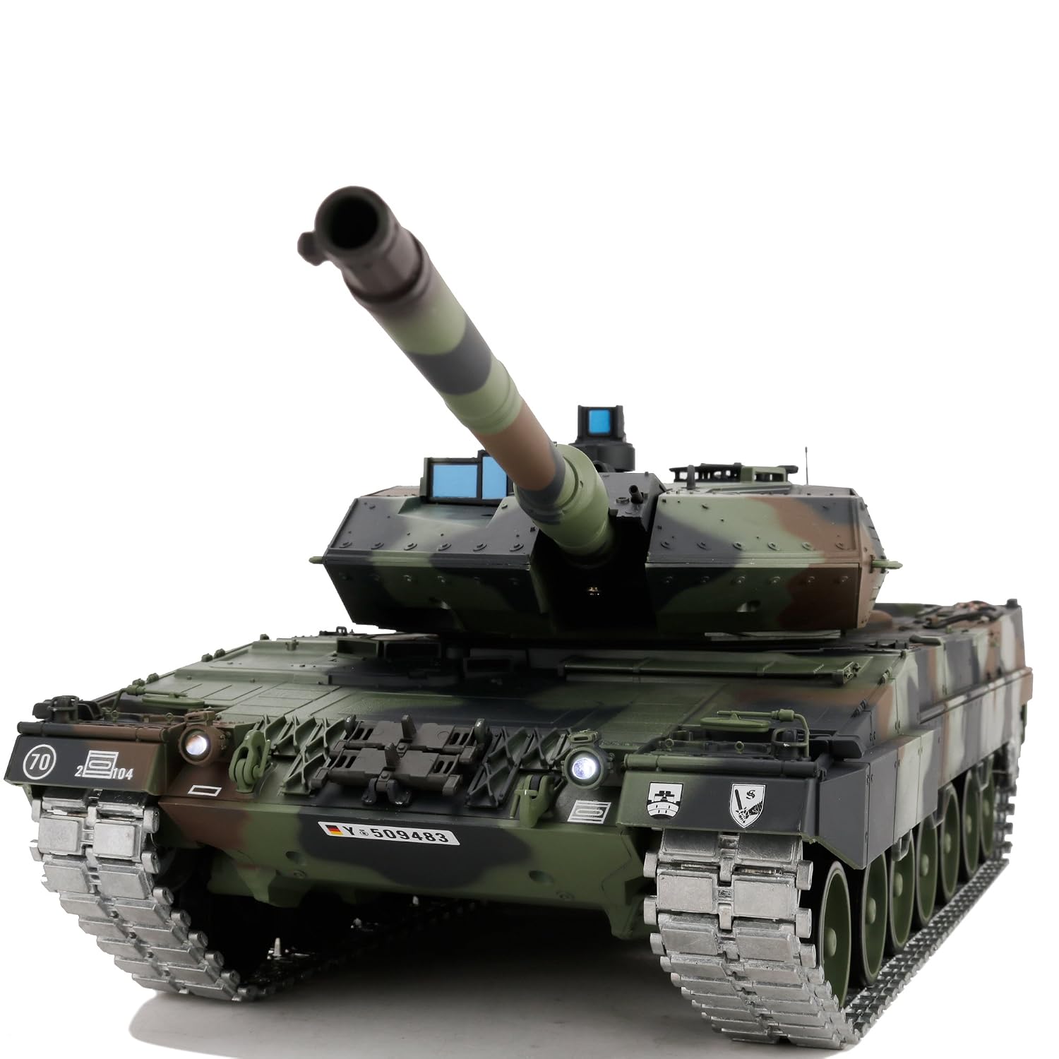 Clearance Sale 1/16 2.4ghz Remote Control German Leopard 2A6 Tank Model(360-Degree Rotating Turret)(Steel Gear Gearbox)(3800mah Battery)