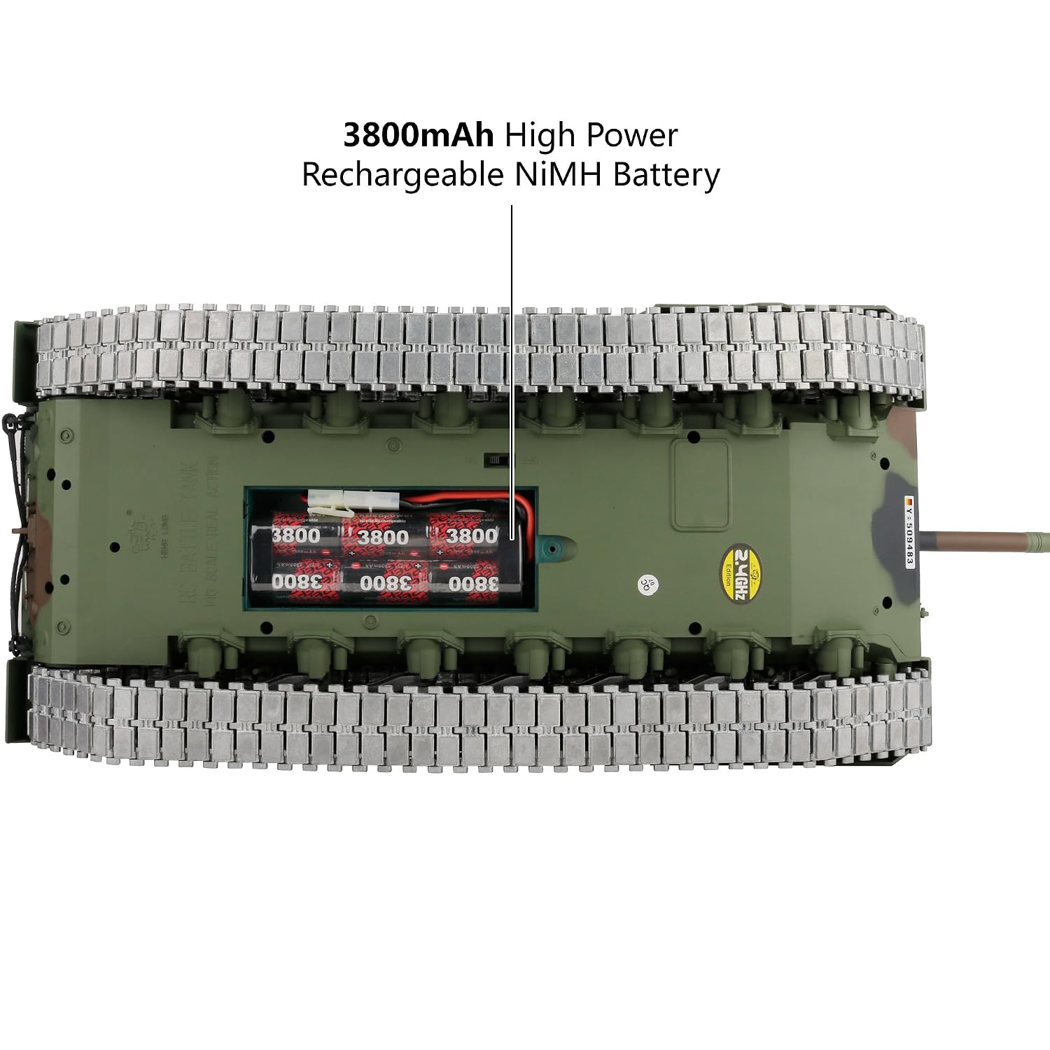 Clearance Sale 1/16 2.4ghz Remote Control German Leopard 2A6 Tank Model(360-Degree Rotating Turret)(Steel Gear Gearbox)(3800mah Battery)