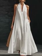 Minimalist And Elegant Maxi Dress - Cozy Everyday Wear