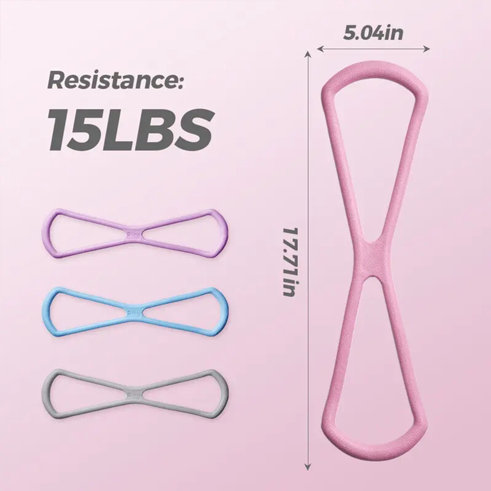 8-Shape Resistance Band  with Comfort Massage Grip