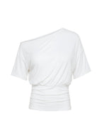 Ashlinn Off Shoulder Drapey Top White