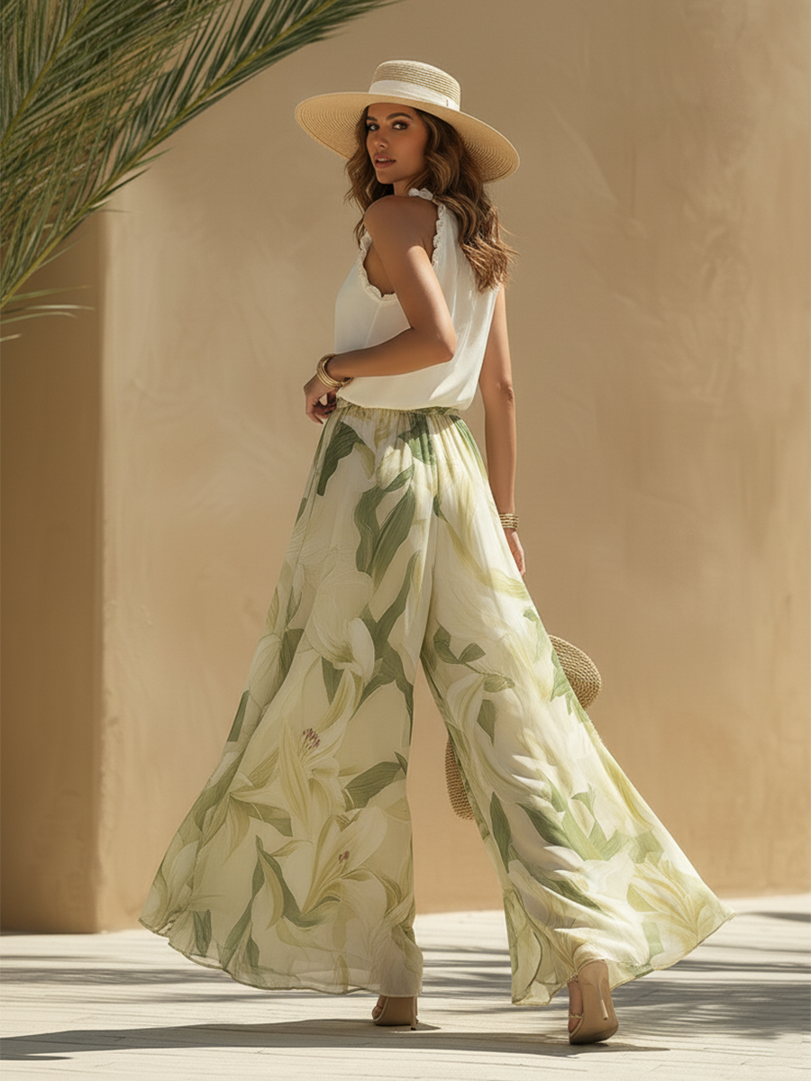 Elegant Fluid Set with Floral Print