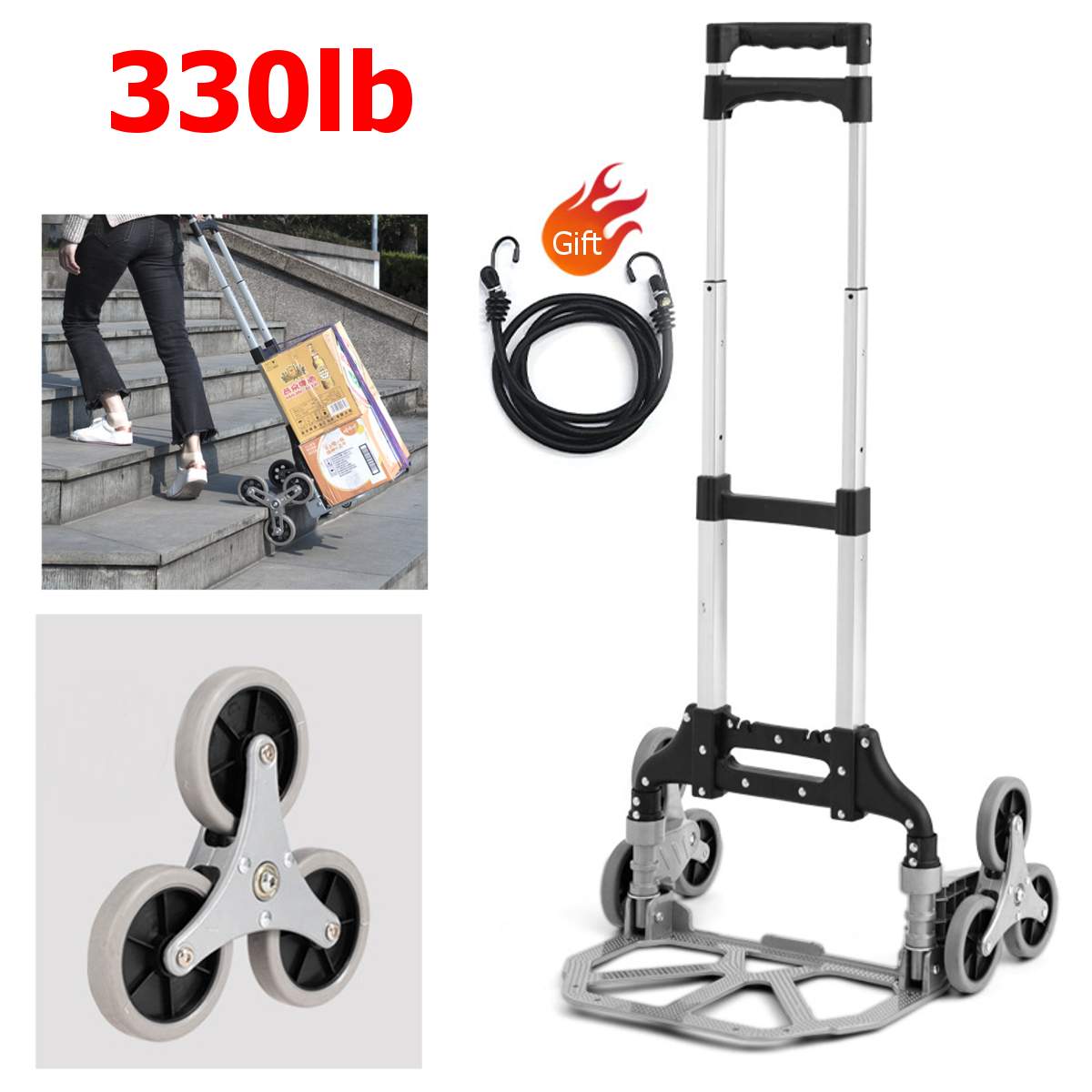 Clearance Sale-Stair Climbing Trolley Cart