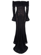 Lace Off-Shoulder Maxi Dress
