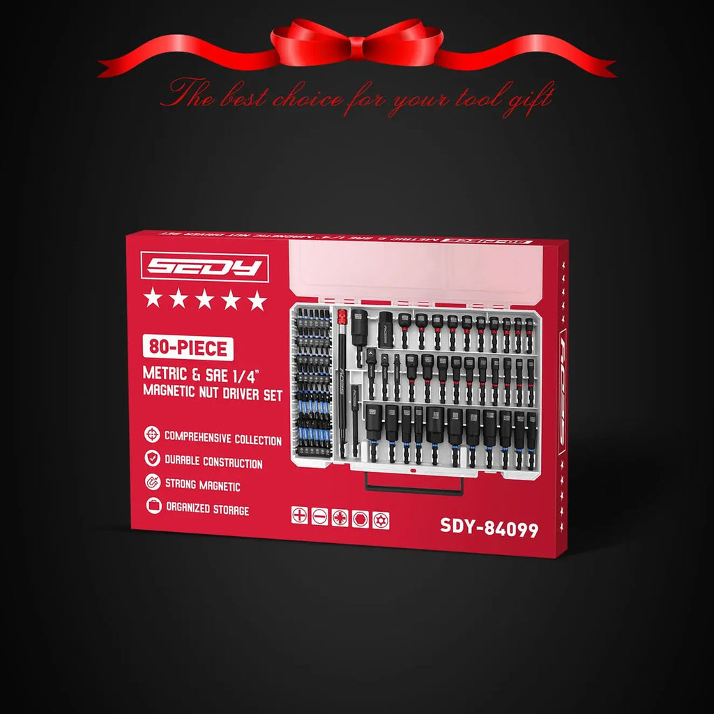 Clearance Sale-80-Piece Magnetic Impact Nut Driver Set