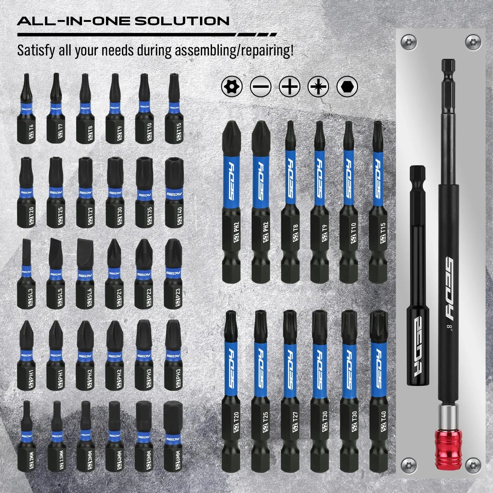 Clearance Sale-80-Piece Magnetic Impact Nut Driver Set