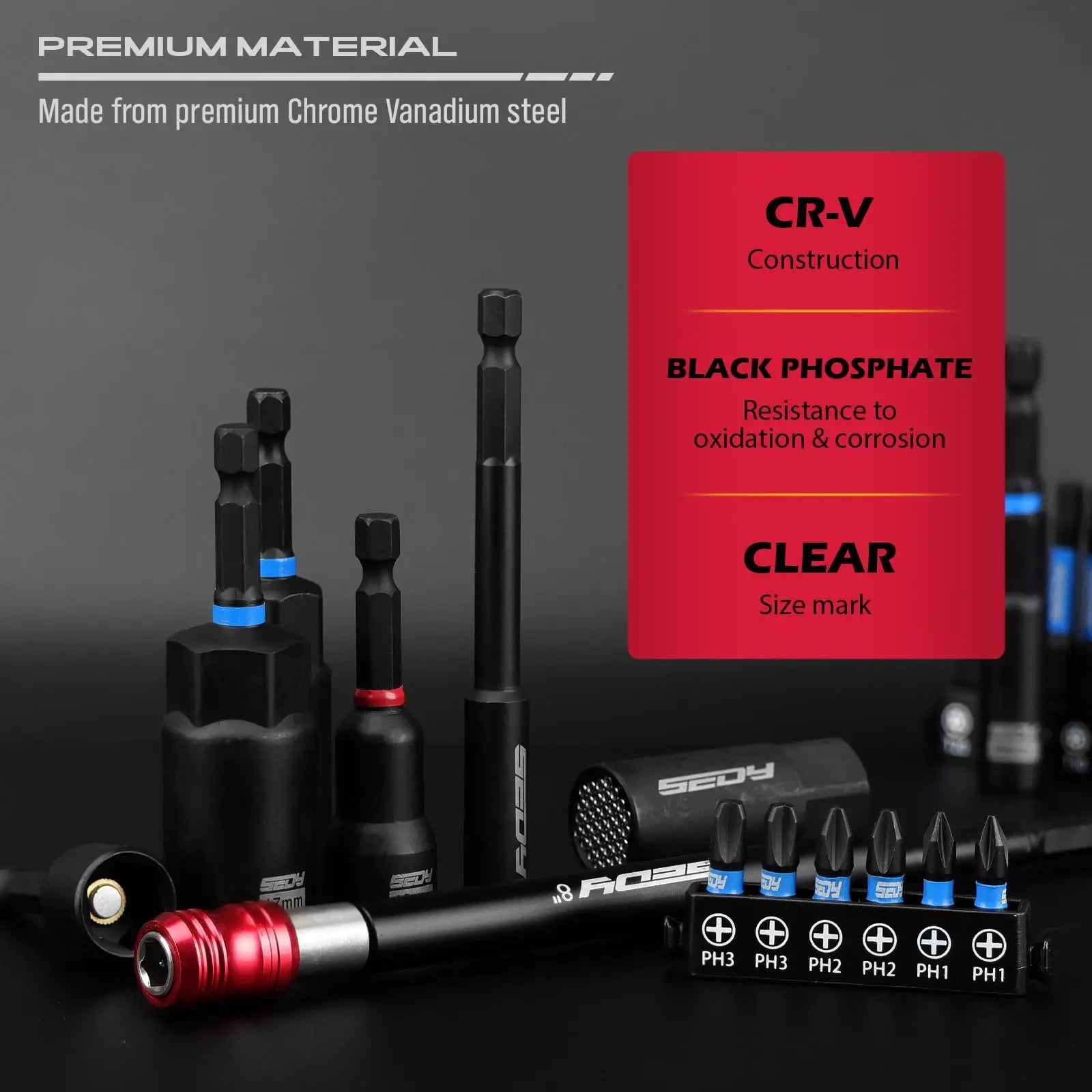 Clearance Sale-80-Piece Magnetic Impact Nut Driver Set