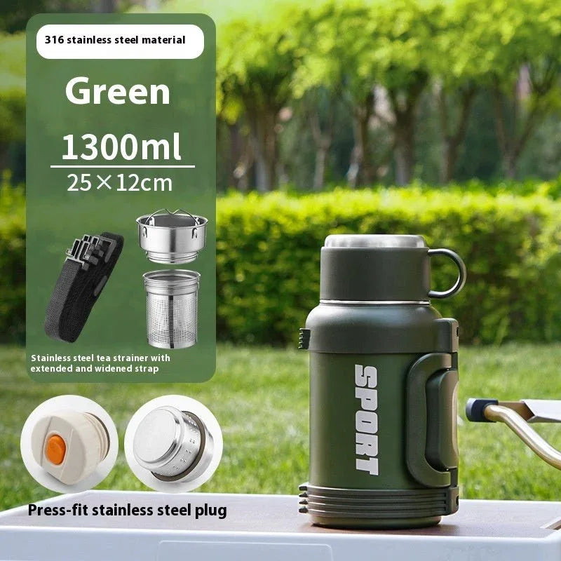 ⏰️Clearance Sale Large Capacity Stainless Steel Thermos Cup - Insulated 1300ML to 4000ML for Outdoor Use