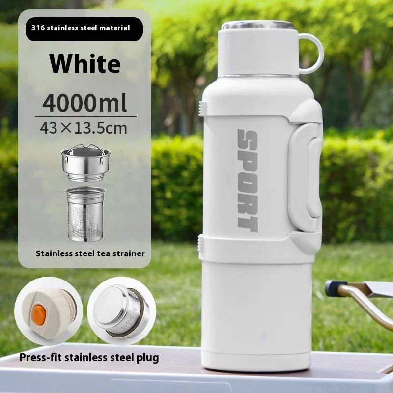 ⏰️Clearance Sale Large Capacity Stainless Steel Thermos Cup - Insulated 1300ML to 4000ML for Outdoor Use