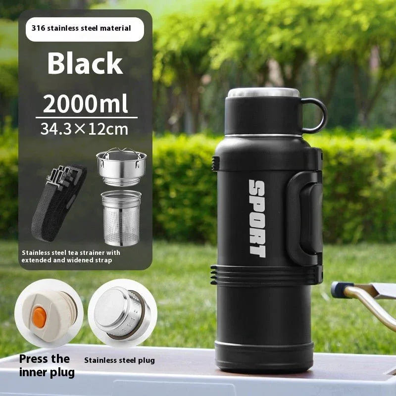 ⏰️Clearance Sale Large Capacity Stainless Steel Thermos Cup - Insulated 1300ML to 4000ML for Outdoor Use