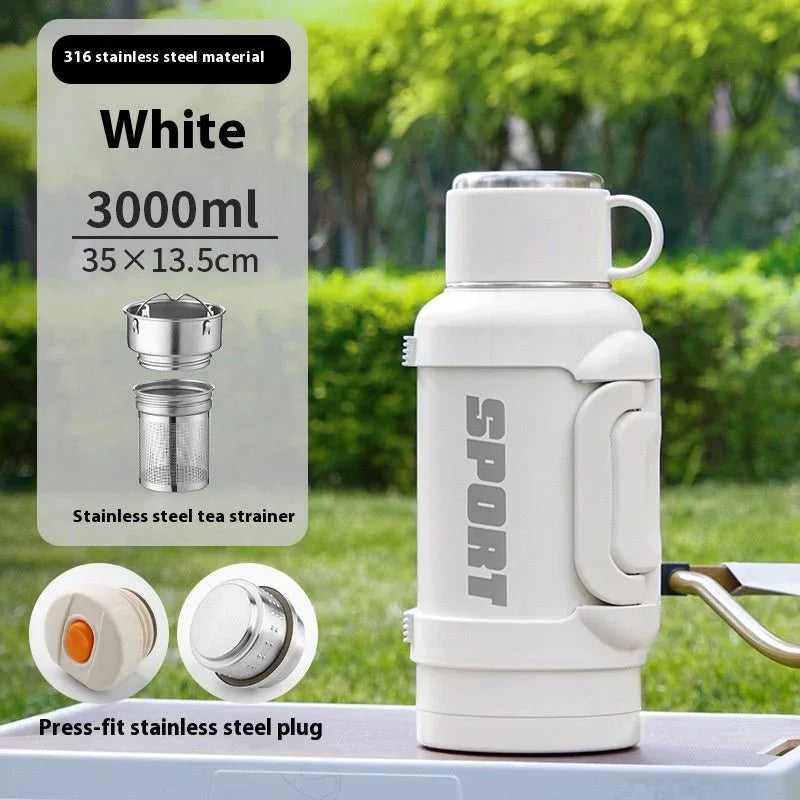 ⏰️Clearance Sale Large Capacity Stainless Steel Thermos Cup - Insulated 1300ML to 4000ML for Outdoor Use