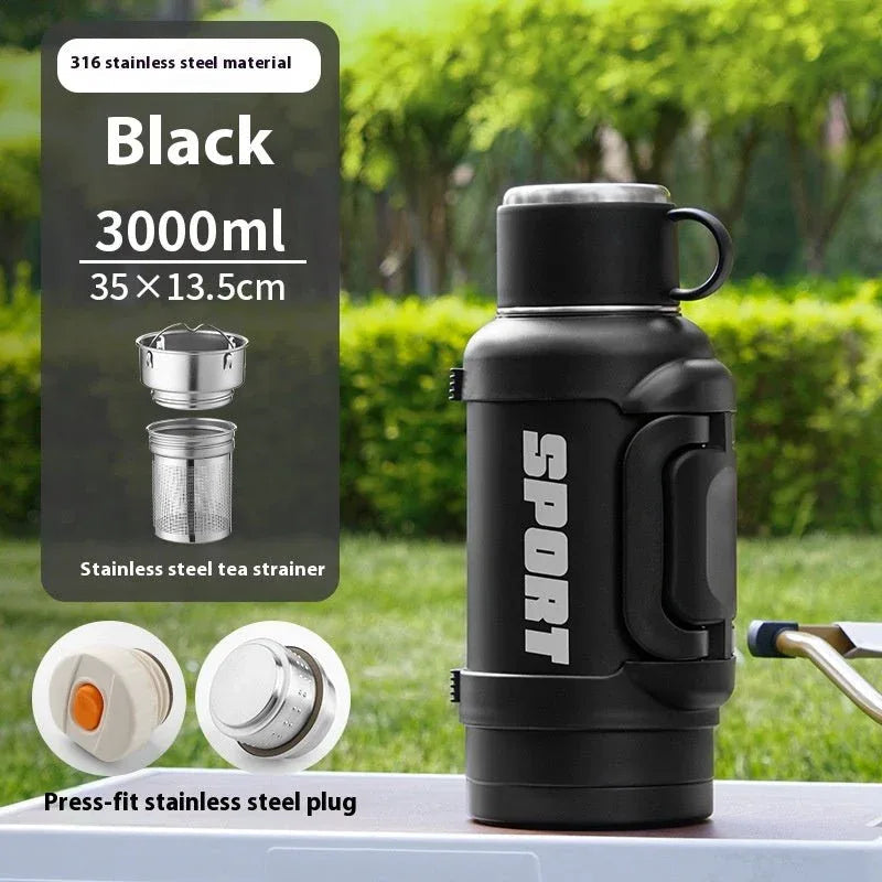 ⏰️Clearance Sale Large Capacity Stainless Steel Thermos Cup - Insulated 1300ML to 4000ML for Outdoor Use