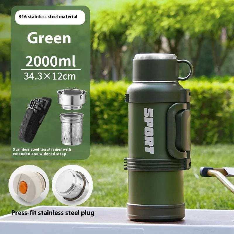 ⏰️Clearance Sale Large Capacity Stainless Steel Thermos Cup - Insulated 1300ML to 4000ML for Outdoor Use