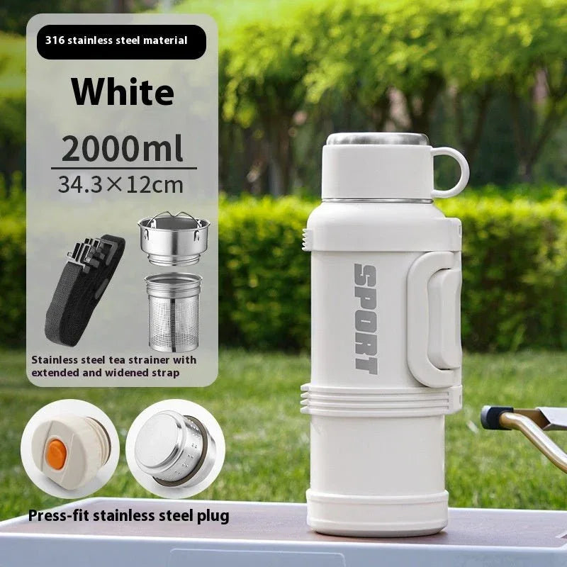 ⏰️Clearance Sale Large Capacity Stainless Steel Thermos Cup - Insulated 1300ML to 4000ML for Outdoor Use