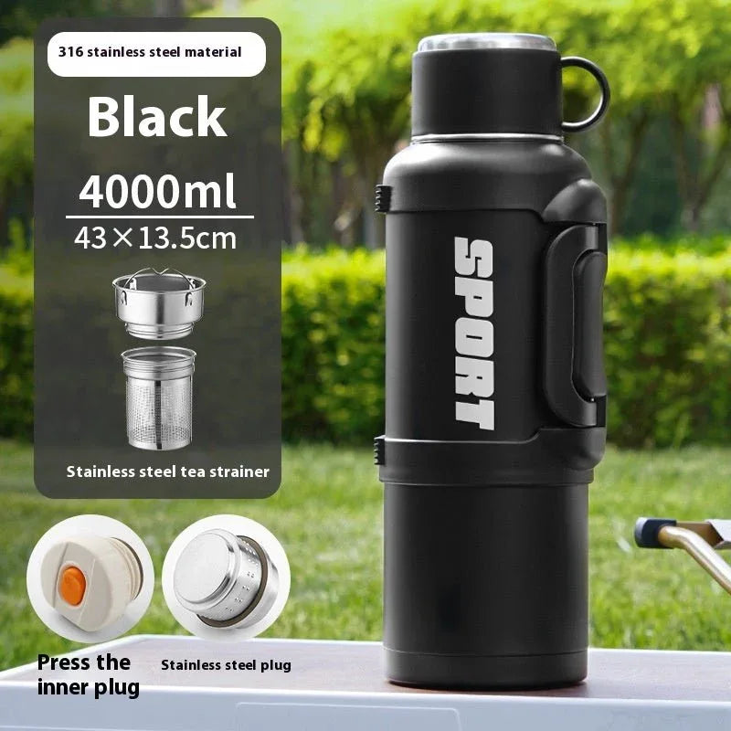 ⏰️Clearance Sale Large Capacity Stainless Steel Thermos Cup - Insulated 1300ML to 4000ML for Outdoor Use