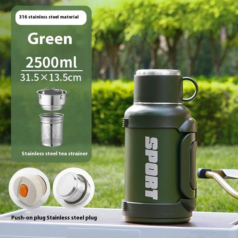 ⏰️Clearance Sale Large Capacity Stainless Steel Thermos Cup - Insulated 1300ML to 4000ML for Outdoor Use
