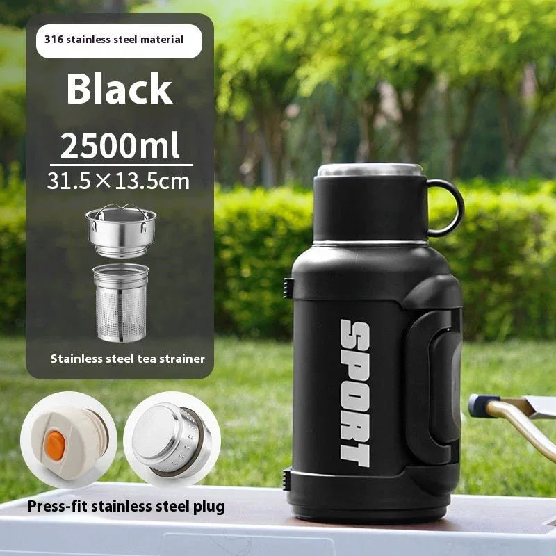 ⏰️Clearance Sale Large Capacity Stainless Steel Thermos Cup - Insulated 1300ML to 4000ML for Outdoor Use