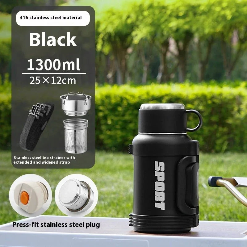 ⏰️Clearance Sale Large Capacity Stainless Steel Thermos Cup - Insulated 1300ML to 4000ML for Outdoor Use