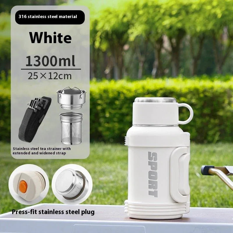 ⏰️Clearance Sale Large Capacity Stainless Steel Thermos Cup - Insulated 1300ML to 4000ML for Outdoor Use