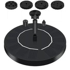 Solar Bird Bath Fountain Pump with 4 Nozzles
