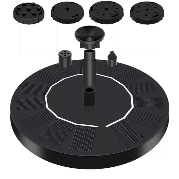 Solar Bird Bath Fountain Pump with 4 Nozzles